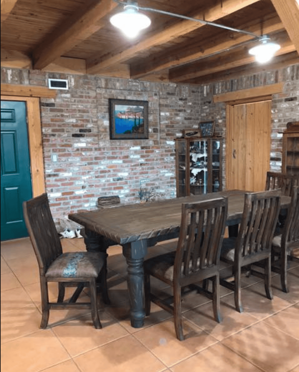 The Waco Dining Set with Rope 3 - Ranch & Co Interiors