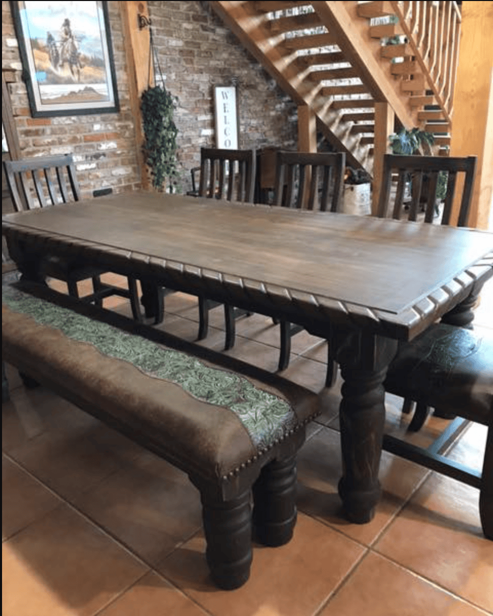 The Waco Dining Set with Rope 4 - Ranch & Co Interiors