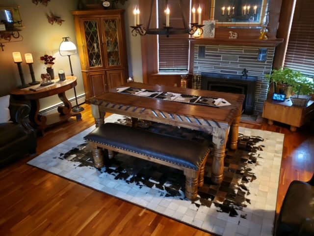 Waco dining set with double benches 1 - Ranch & Co Interiors