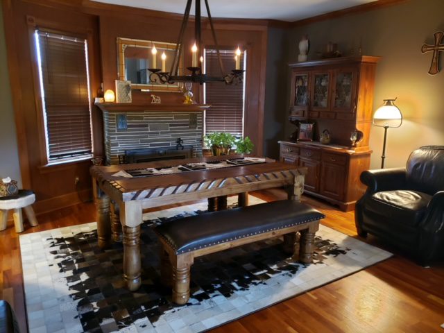 Waco dining set with double benches 2 - Ranch & Co Interiors