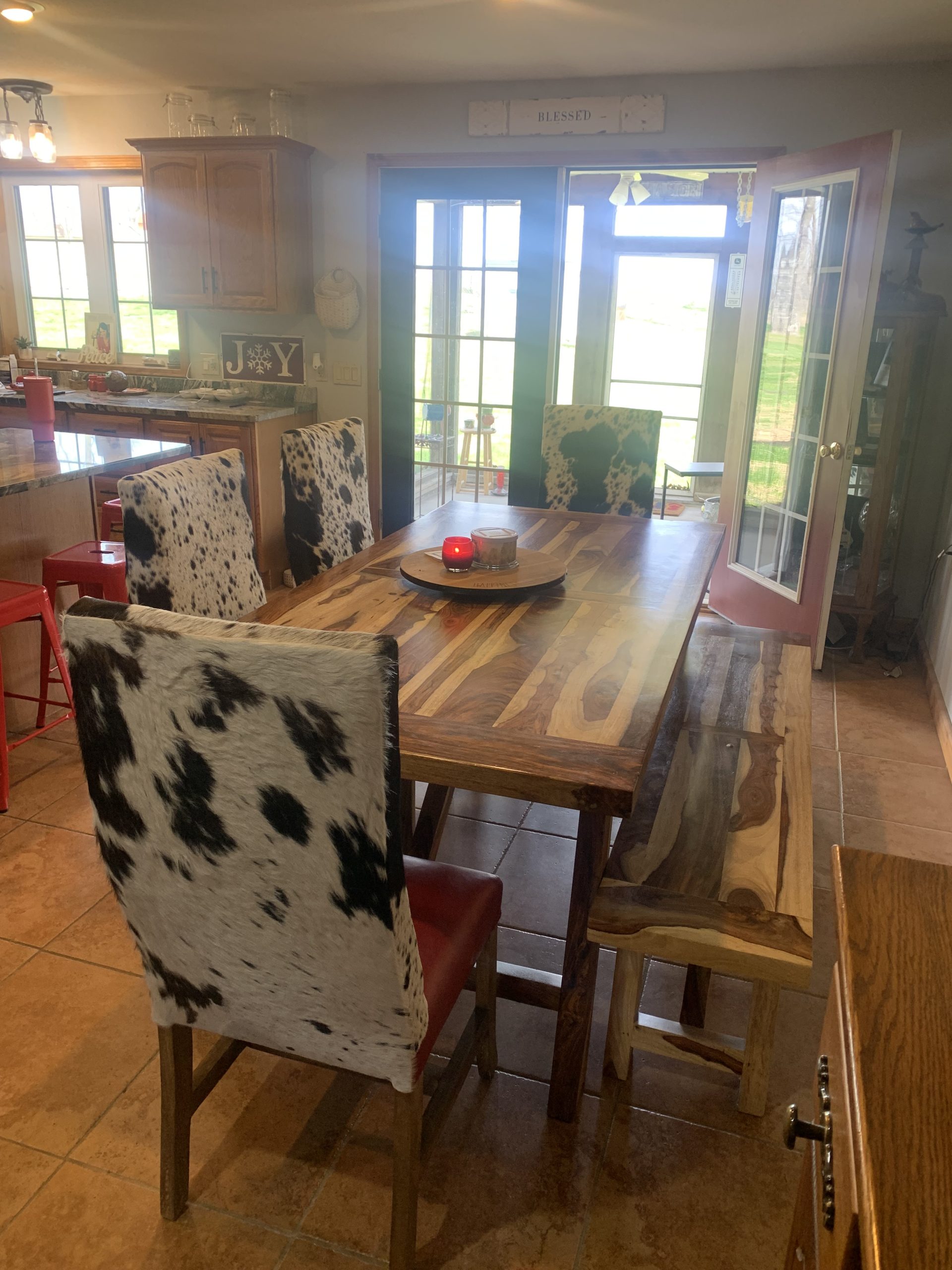 Waco Chair with Hide C - Ranch & Co Interiors