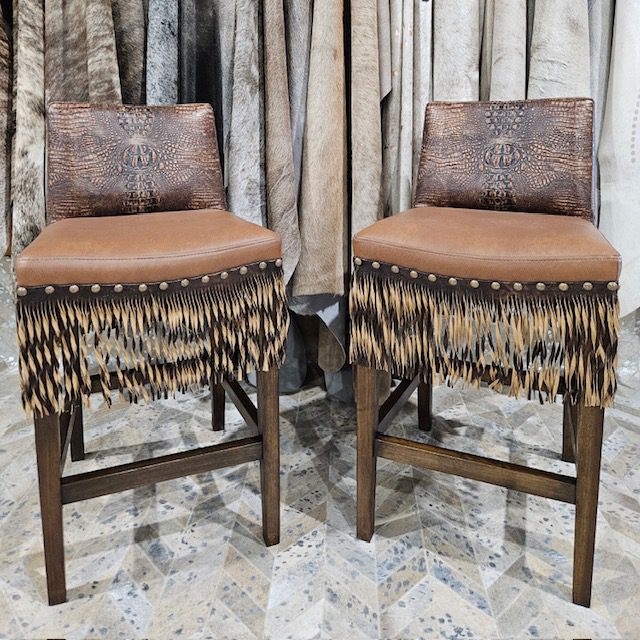 The Hobbs Barstool Twisted Fringe - Ranch & Co Interiors