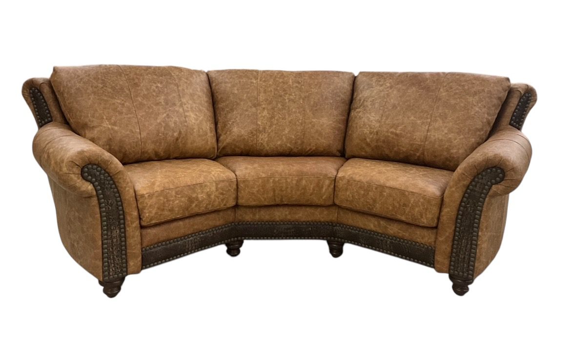 Santa Fe Curved sofaFront - Ranch & Co Interiors