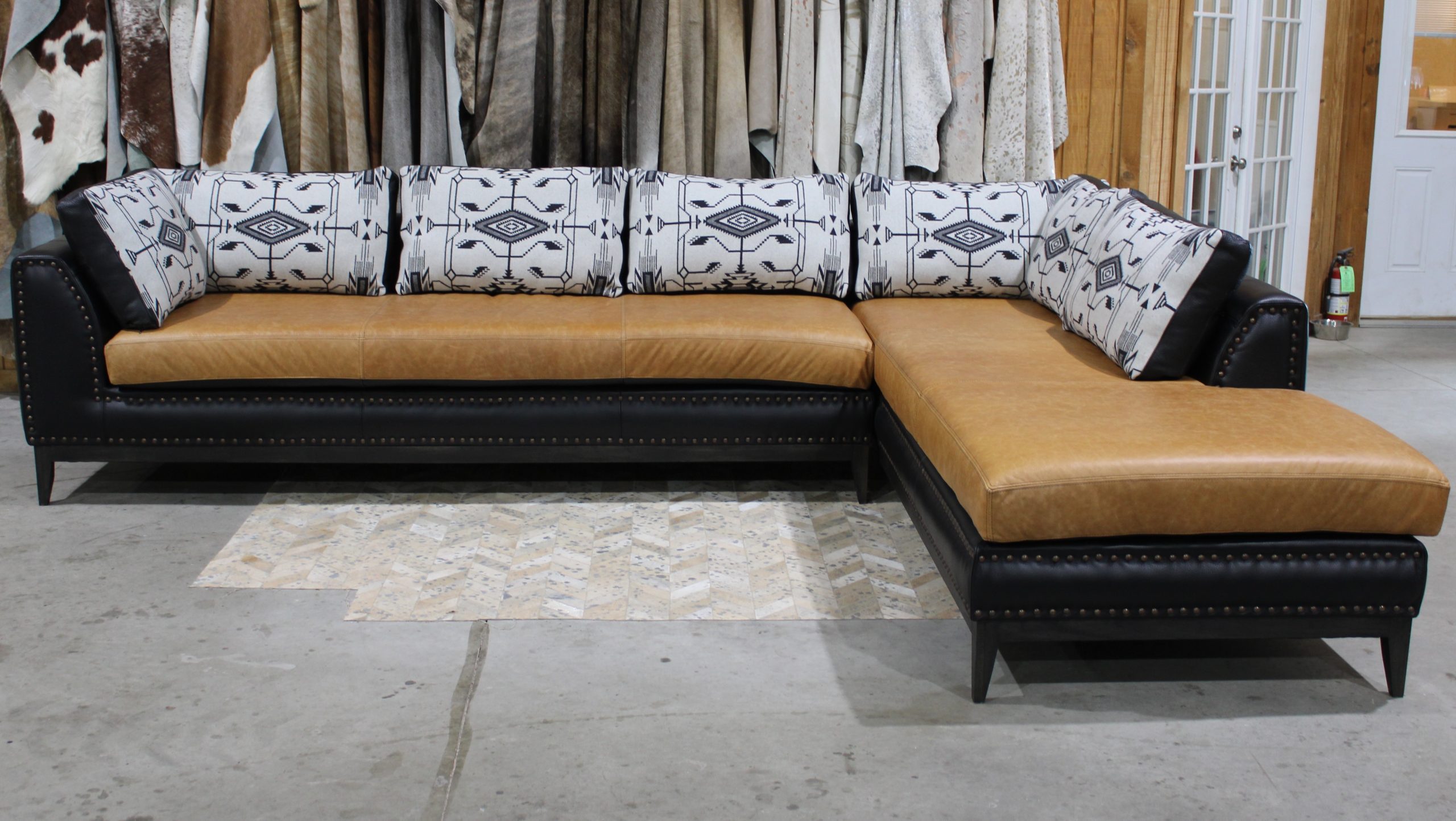 Mesquite Sofa Chaise Sectional - Ranch & Co Interiors